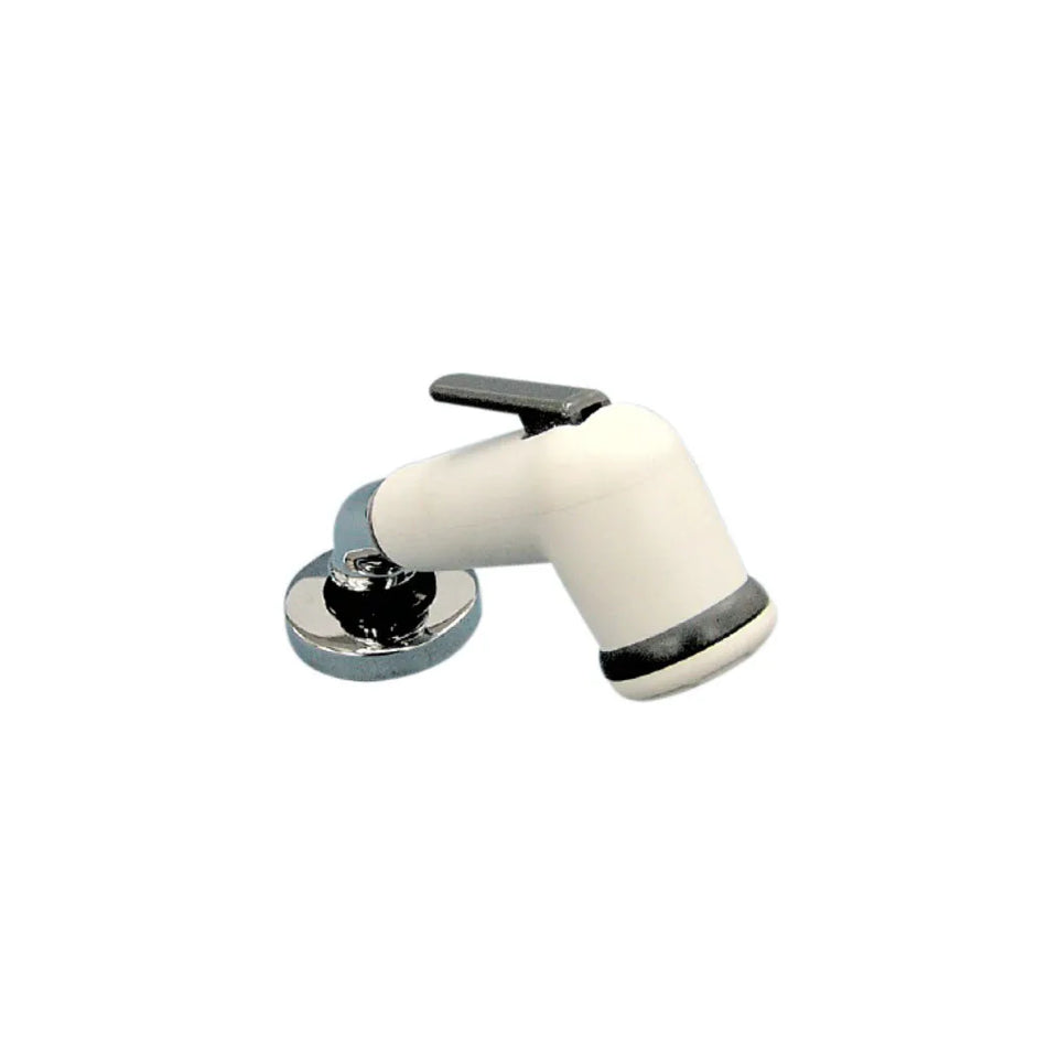 Elbow Trigger Shower Rose - White with 1.5m Hose
