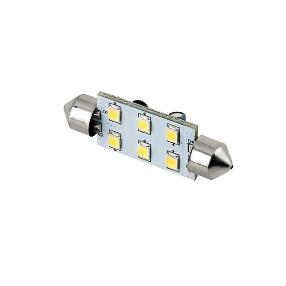 Festoon 6 LED 37mm Cool White