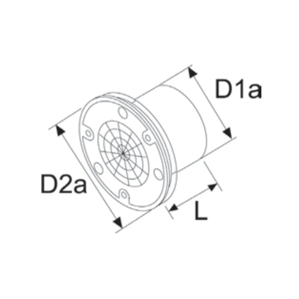 Webasto 60mm Air Outlet Flat Vent