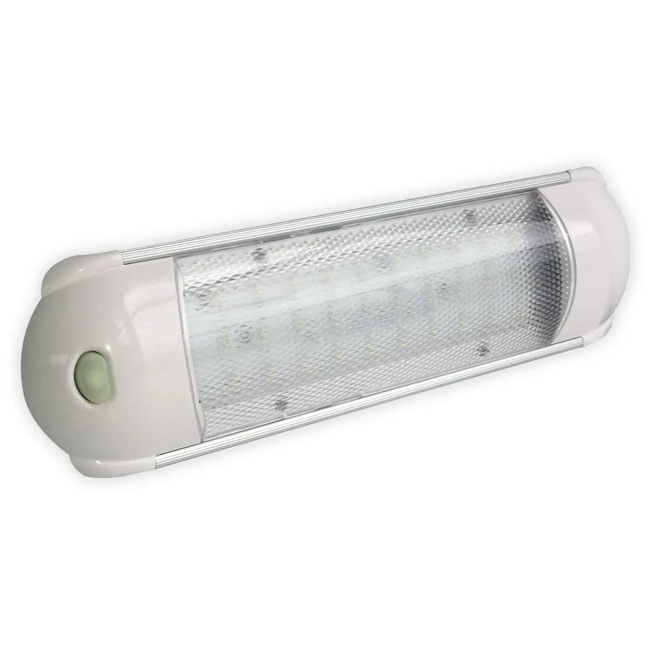 White Interior Light - 30 LED Cool White with Switch 12/24VDC