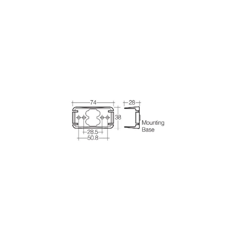 Front Marker Light Clear LED 9 to 33V