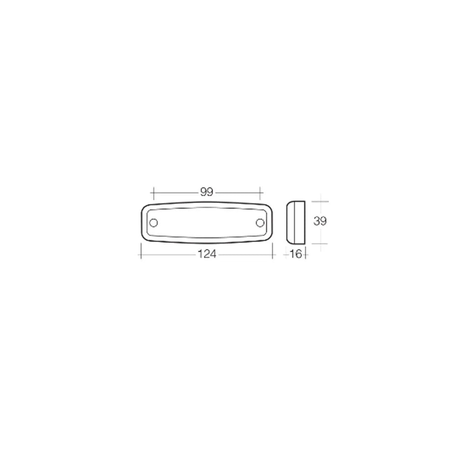 Narva Rear Red Marker Light 10-30V