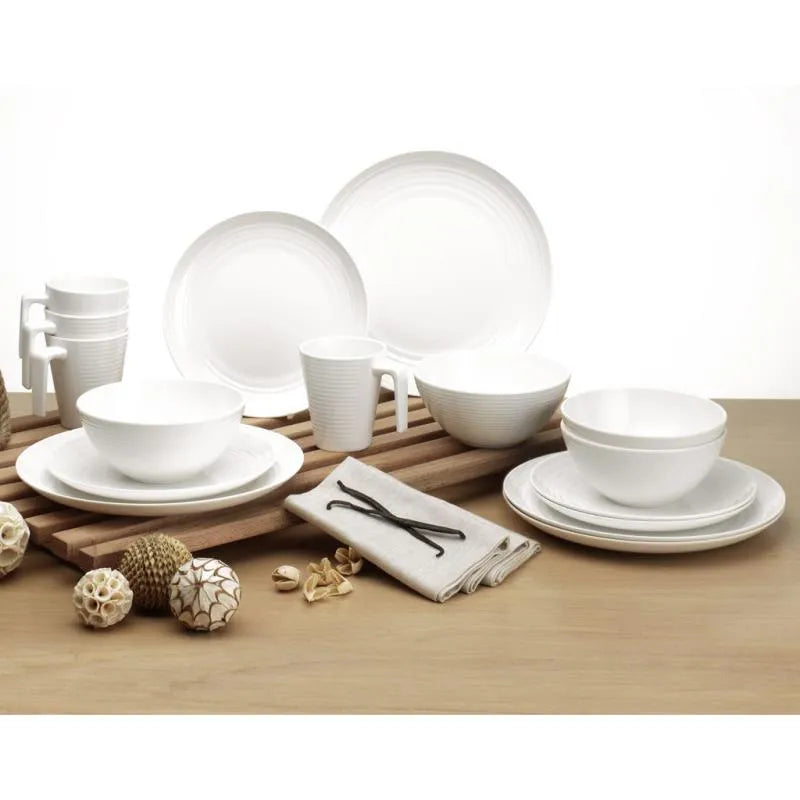 Seramika Vanilla Melamine 16 Piece Dinner Set