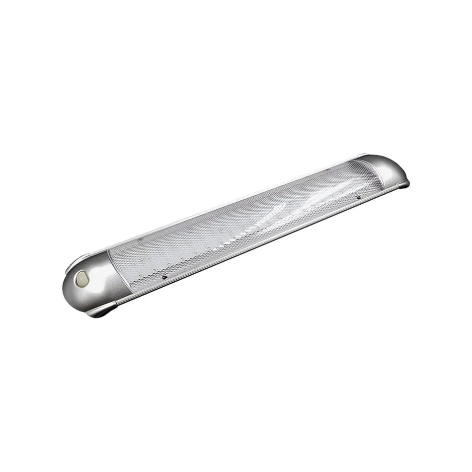 Silver Interior Light - 60 LED Warm White With Switch 12 / 24V DC