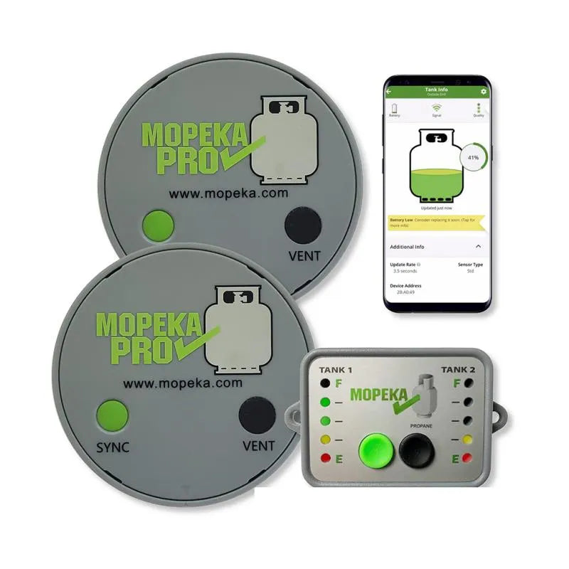 Mopeka LPG Monitor Tank Level Kit (2x Sensors 1x Display)