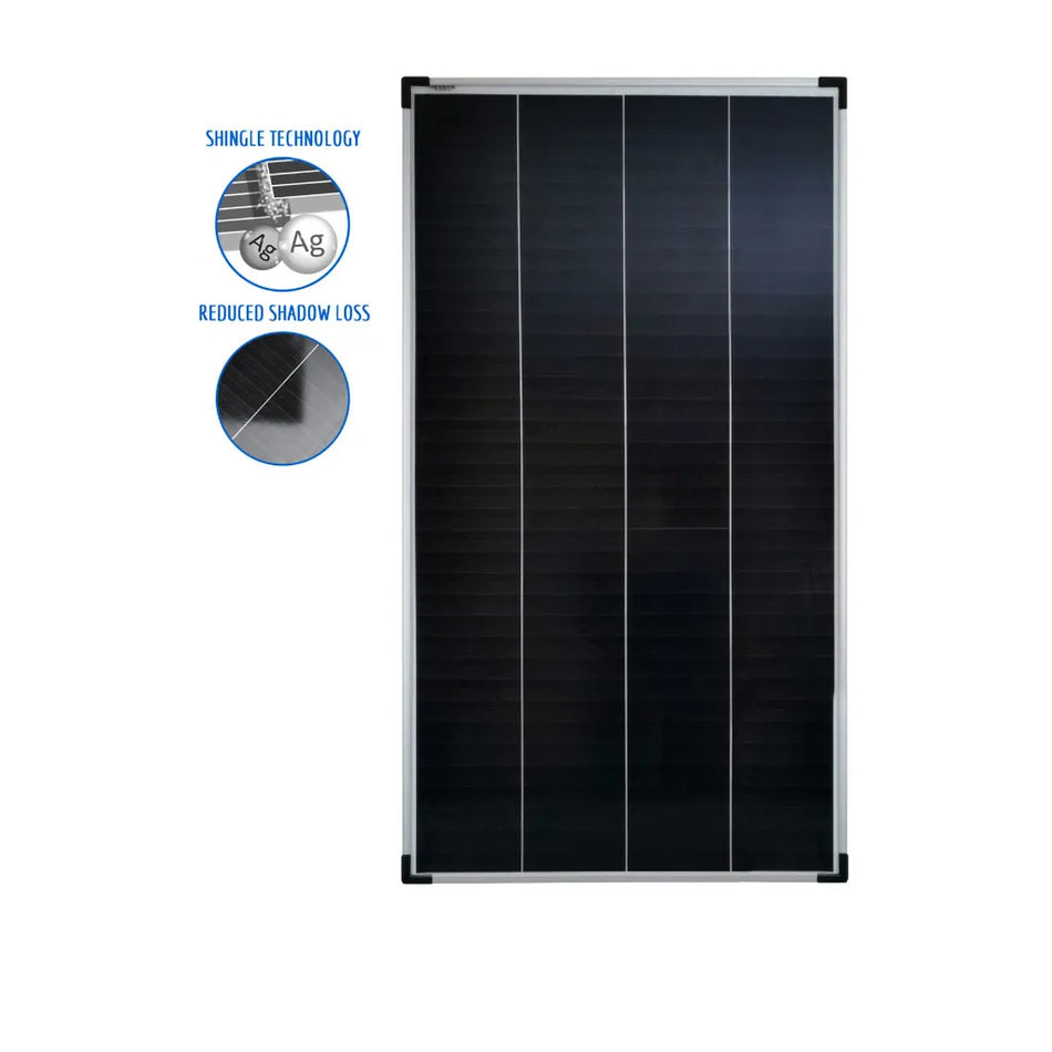 160 Watt Solar PV Panel - Shingled Perc Mono