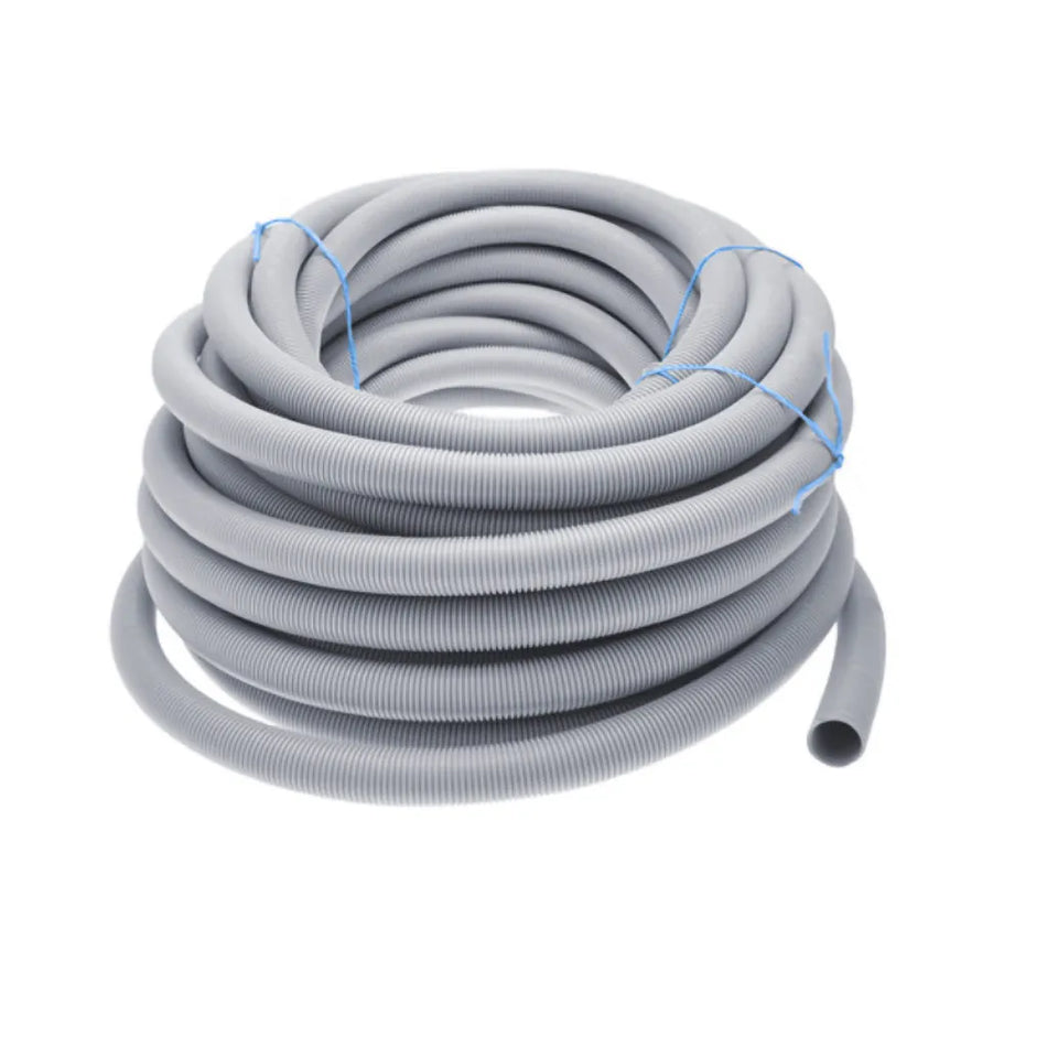 Grey 38mm Flexible Waste Hose Per Metre