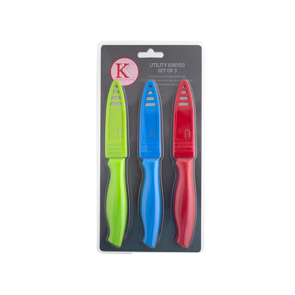 Kates Utility Knife Set 3 Pc
