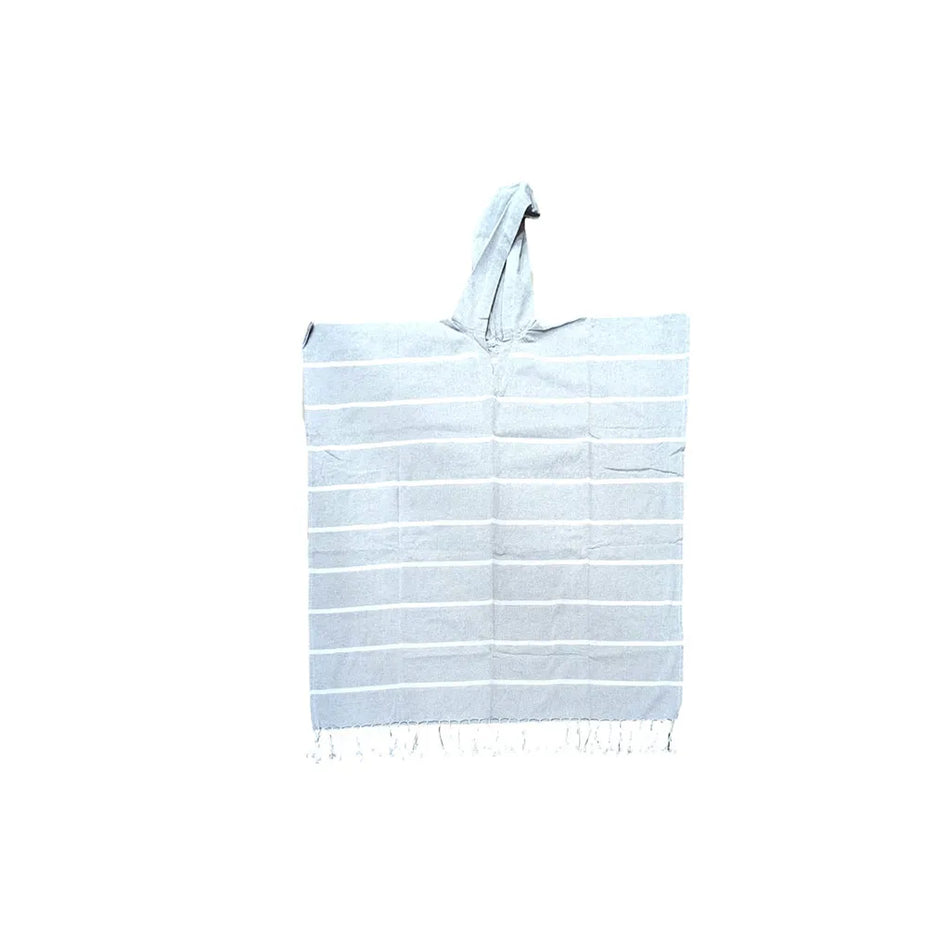 Moana Road Turkish Towel Hoodie Light Grey
