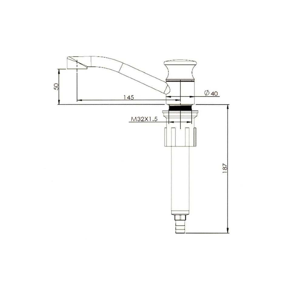 RV Flowmaster Deluxe Chrome Hand Pump
