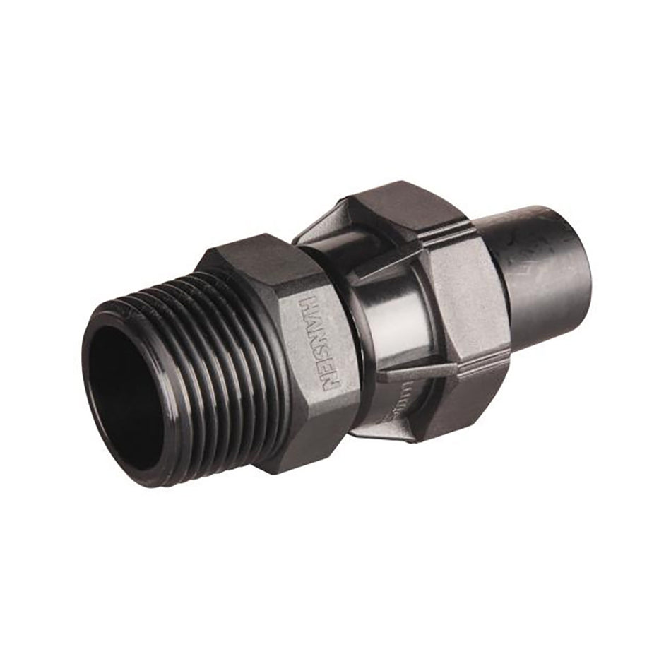 Hansen 32mm Straight Male Connector