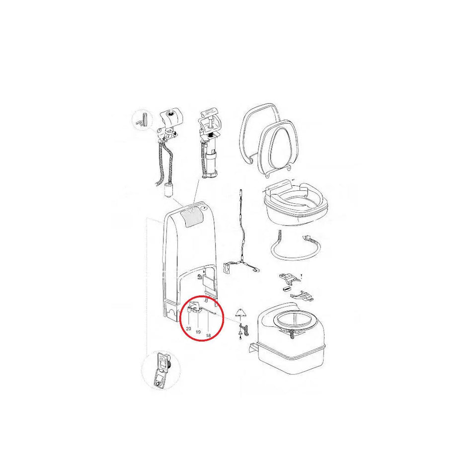 Thetford Saddle Bracket Kit (3 Piece) For C200 23848