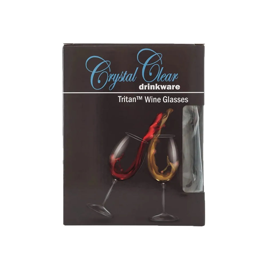 Triton Crystal Clear Long Stem Wine Glass 4 Pack