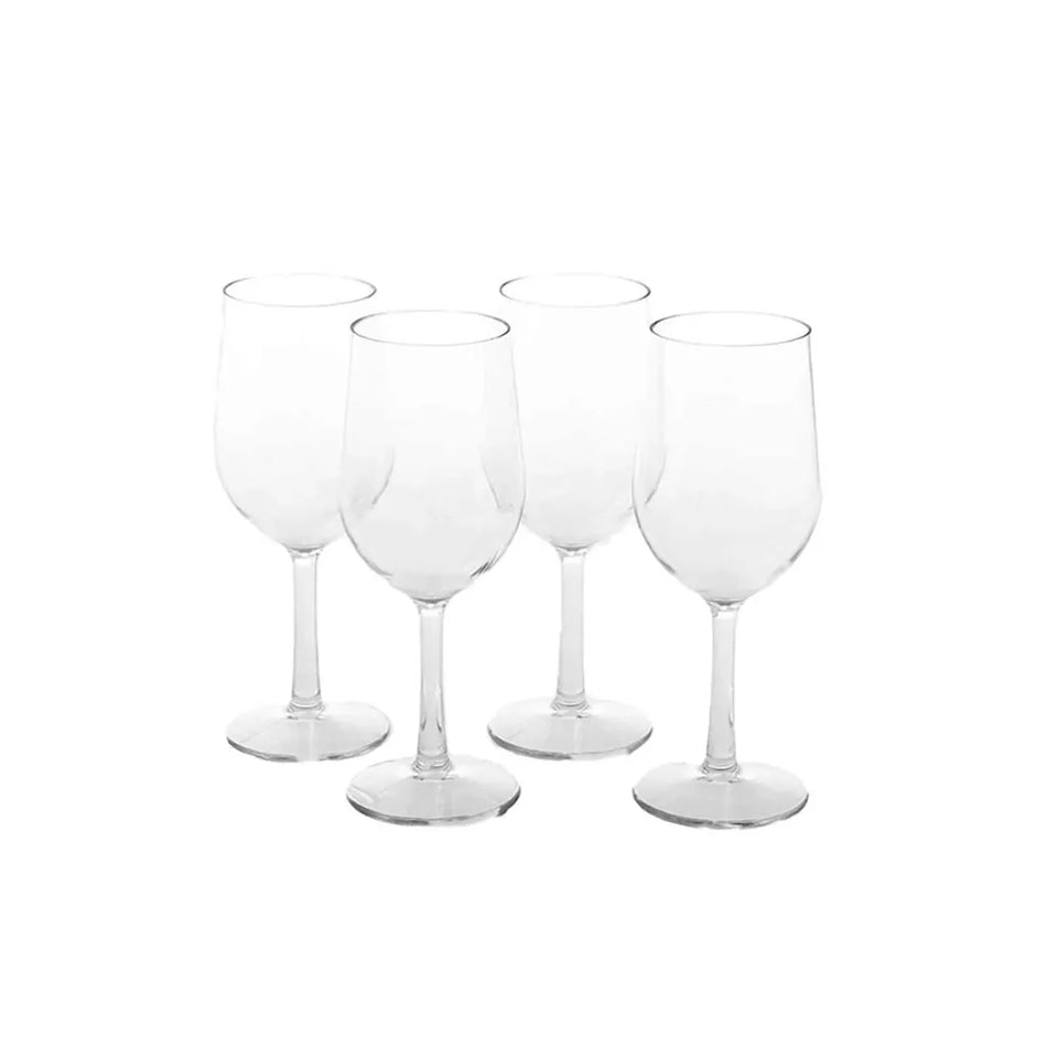 Triton Crystal Clear Long Stem Wine Glass 4 Pack