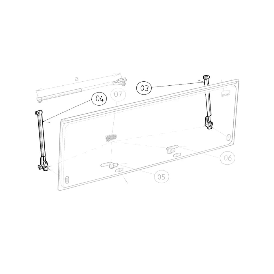 Dometic / Seitz Friction Window Stay 500mm